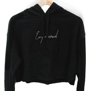 Apparel 20 "Empowered" Onyx Cropped Hoodie